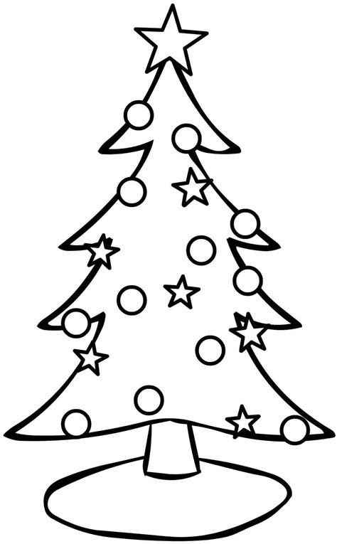 printable christmas tree coloring sheets